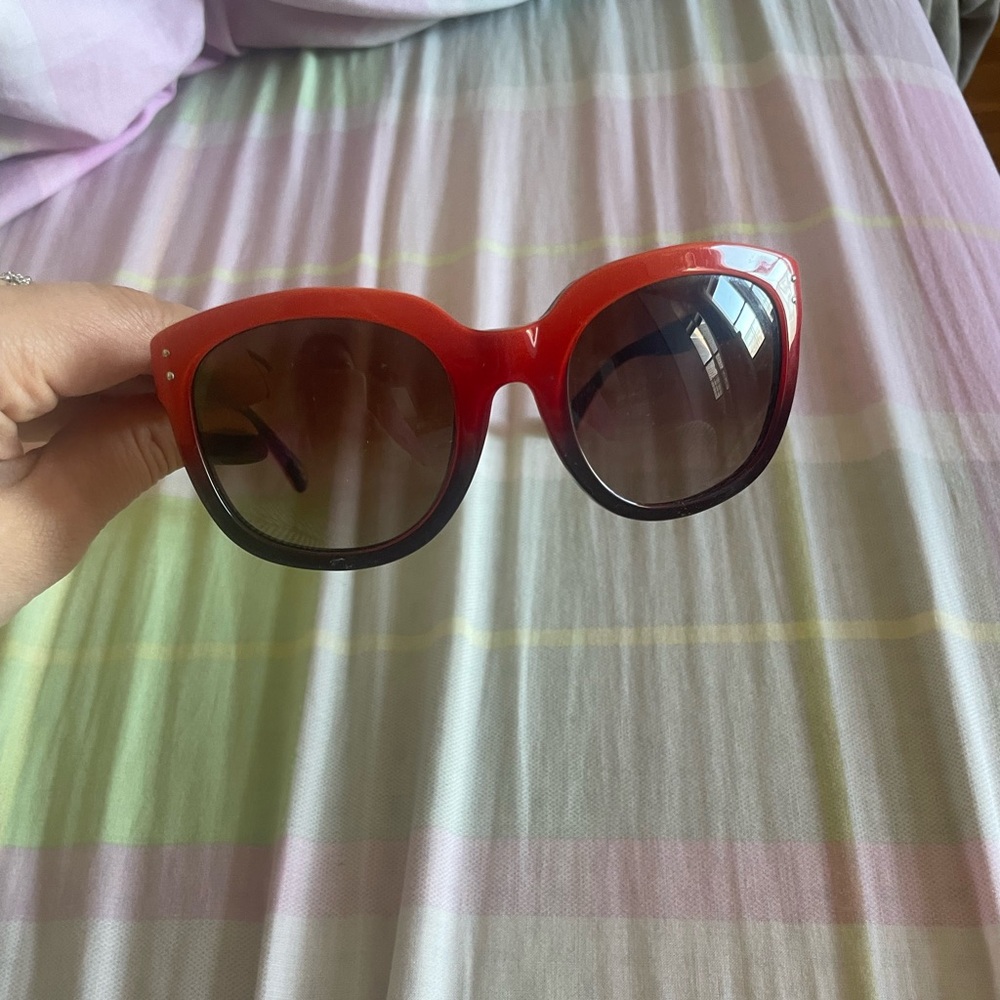 Coach Red and Black Sunglasses